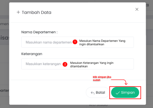 Isi Form dan Simpan